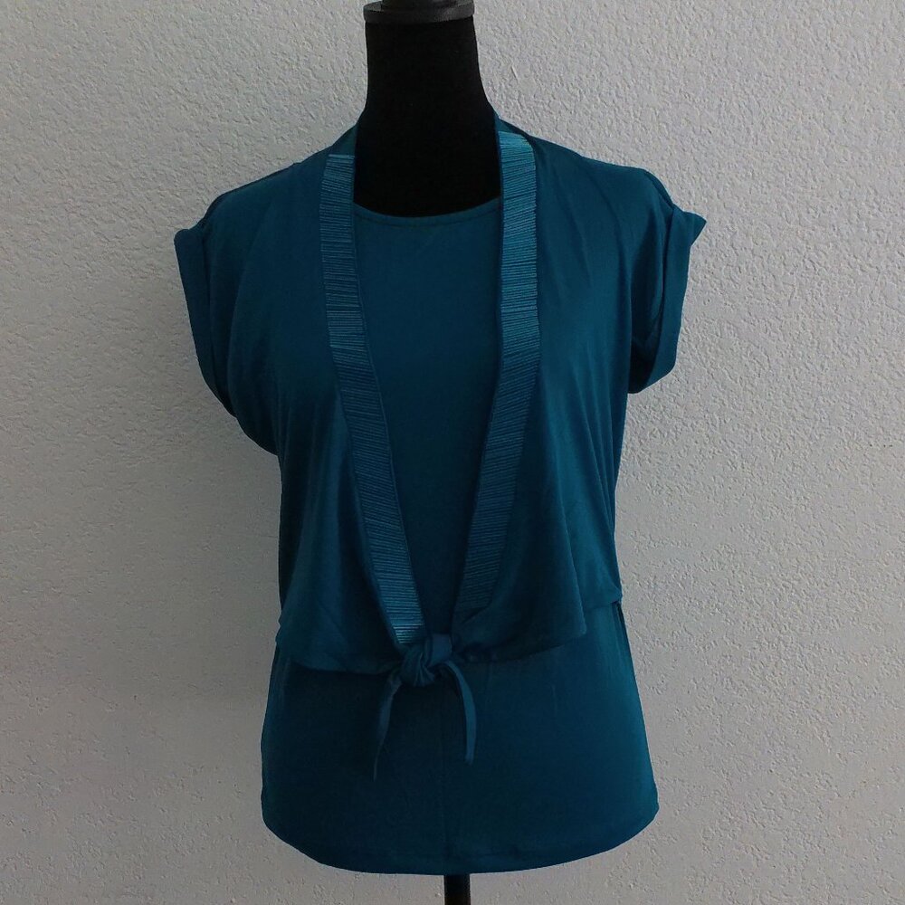Blue Halter & Tank Top, with beads details
